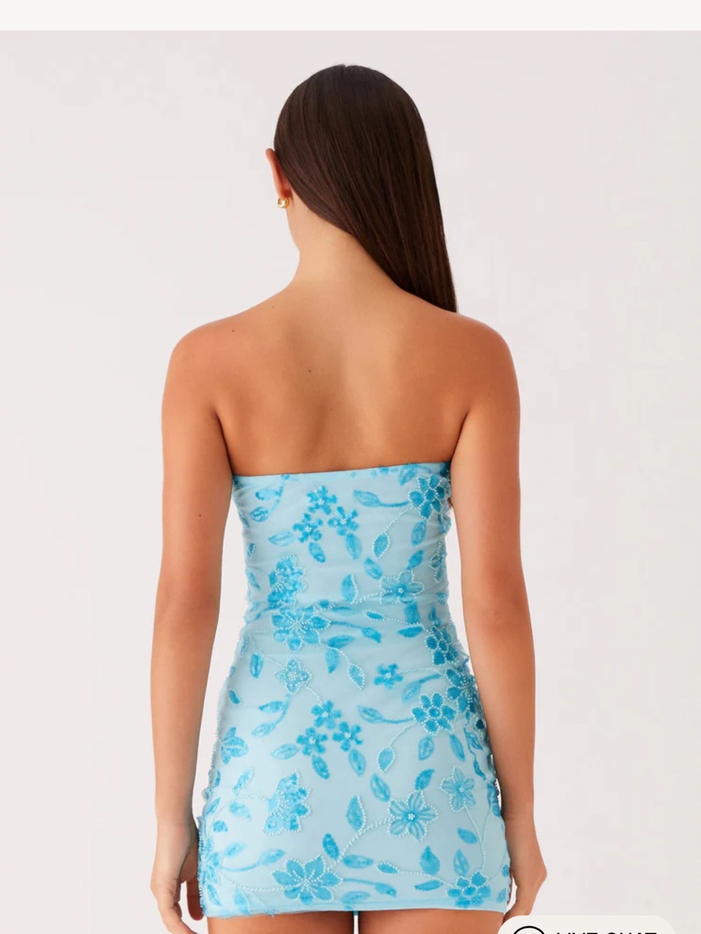 Peppermayo MOOREY BEADED MINI DRESS - BLUE NWT - Picture 3 of 6